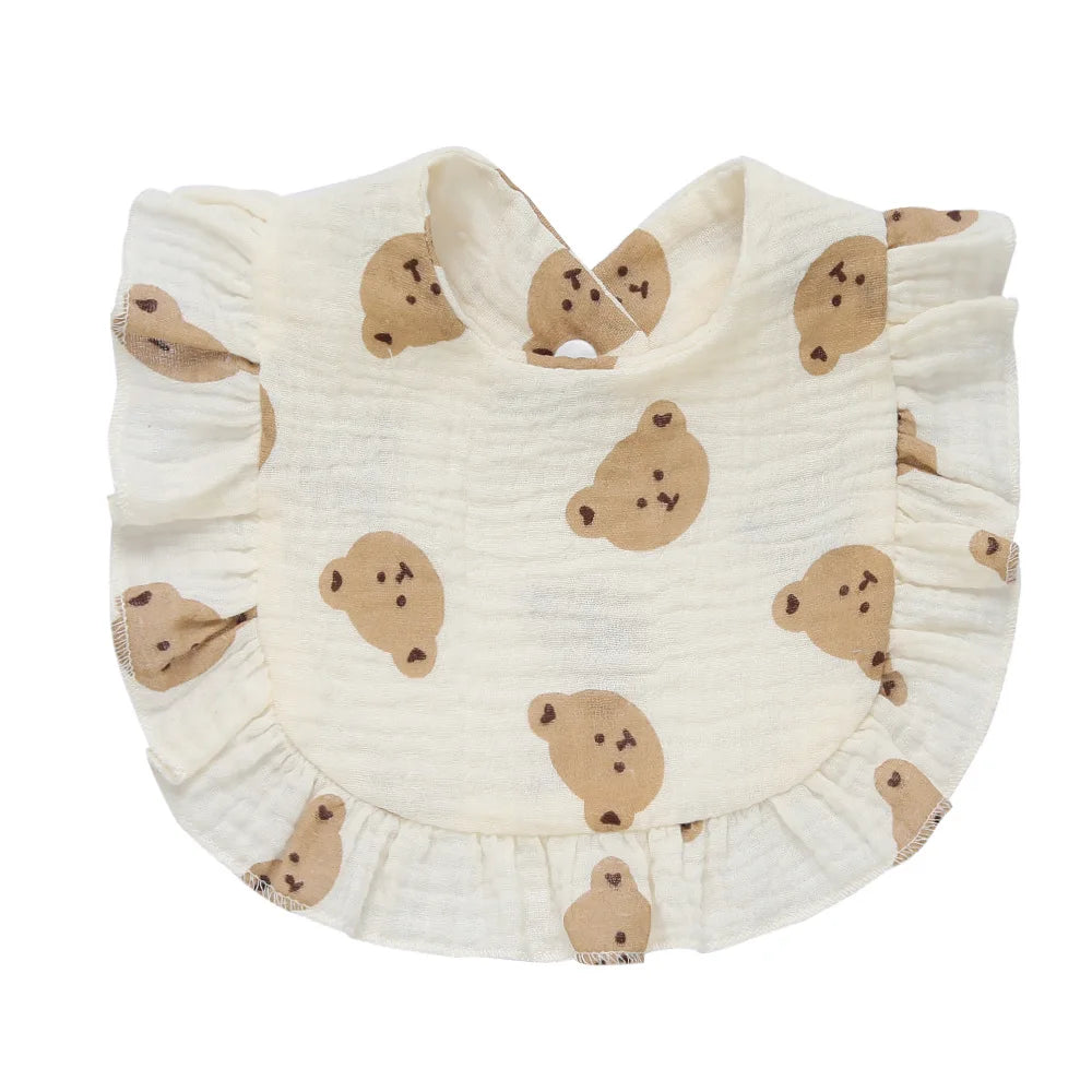 INS Style Baby Cotton Bibs Waterproof Drool Scarf Feeding Bib