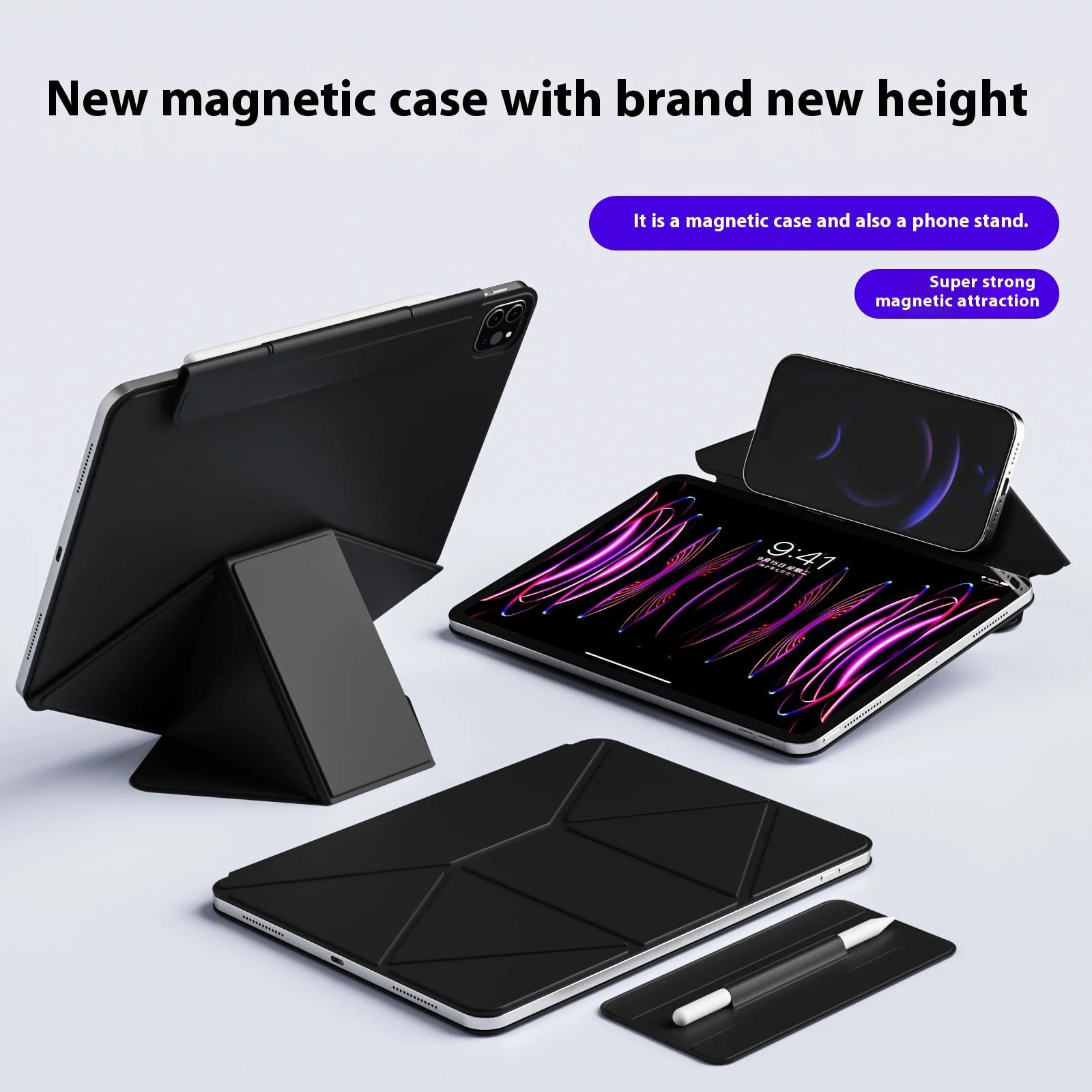 Magnetic Protective Case for iPad A16 Air 11 Pro 11 13 Mini 6 7 Cover
