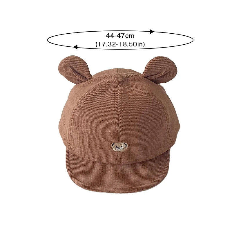 Cartoon Bear Baby Cap UK Cute Kids Baseball Sun Hat
