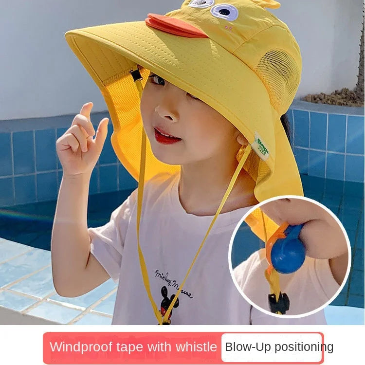 Kids UV Protection Sun Hat UK Large Brim Fisherman Beach Ha