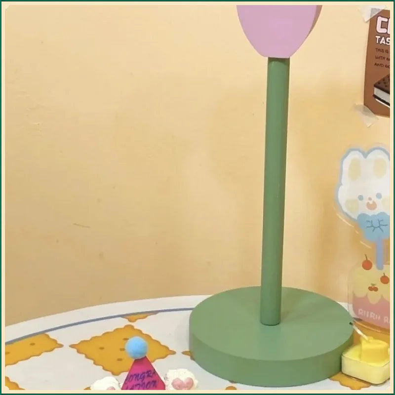 Tulip Wood Paper Towel Holder