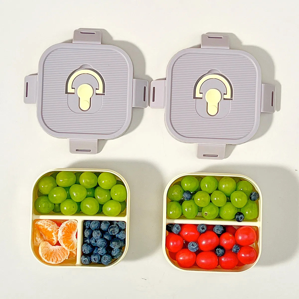 WORTHBUY Portable Lunch Box Leakproof Microwave Safe Bento Box