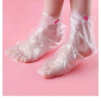 100Pcs Disposable PE Foot Mask Covers Moisturizing Spa Pedicure Bags