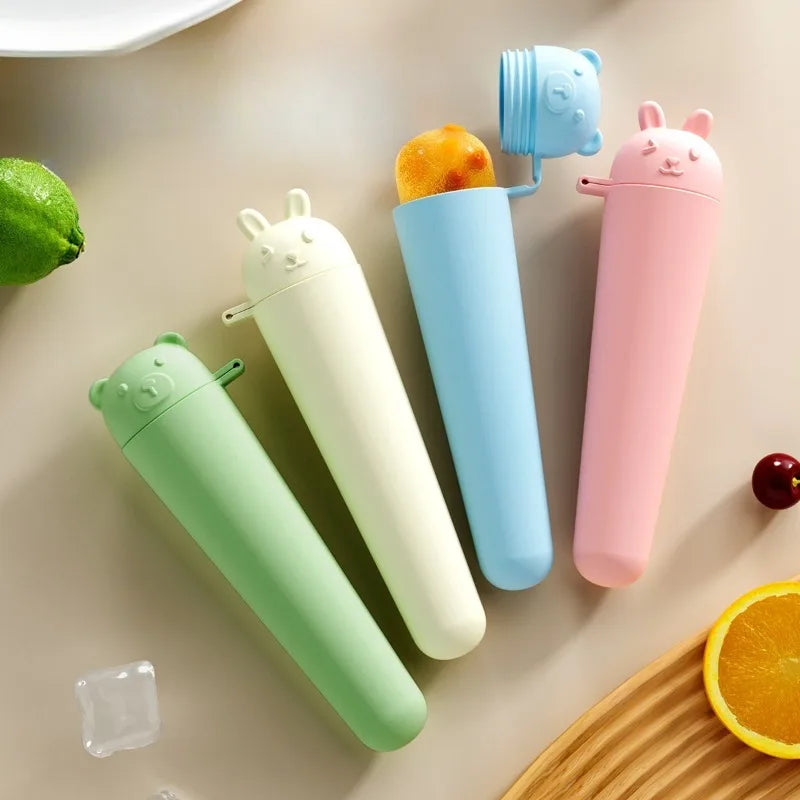Silicone Popsicle Molds with Lids – BPA Free DIY Ice Pop Maker for Kids