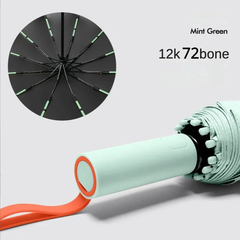 Buy Super Strong 72-Bone Windproof Folding Umbrella