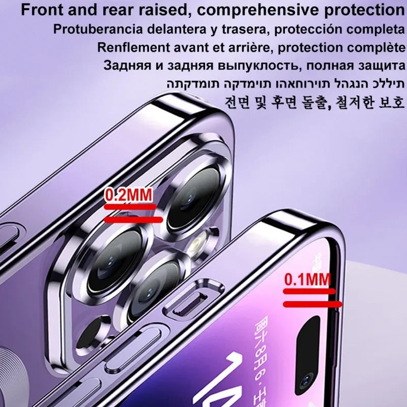 Luxury MagSafe Magnetic Case for iPhone 17 16 15 14 13 12 11 Pro Max