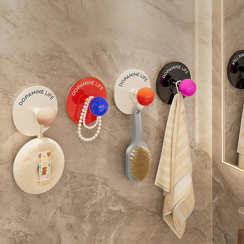 Adhesive Wall Hook Durable No-Drill Coat & Bathroom Storage Hook Secondary image