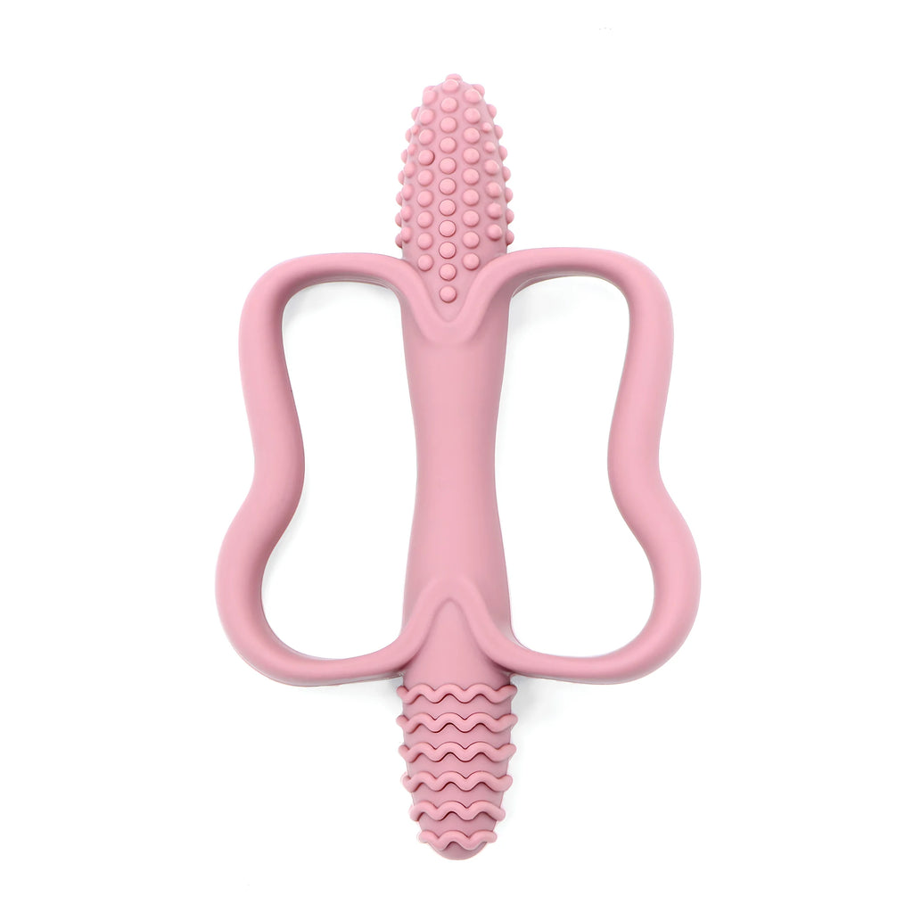 Baby Silicone Teether with Easy-Grip Handles BPA Free