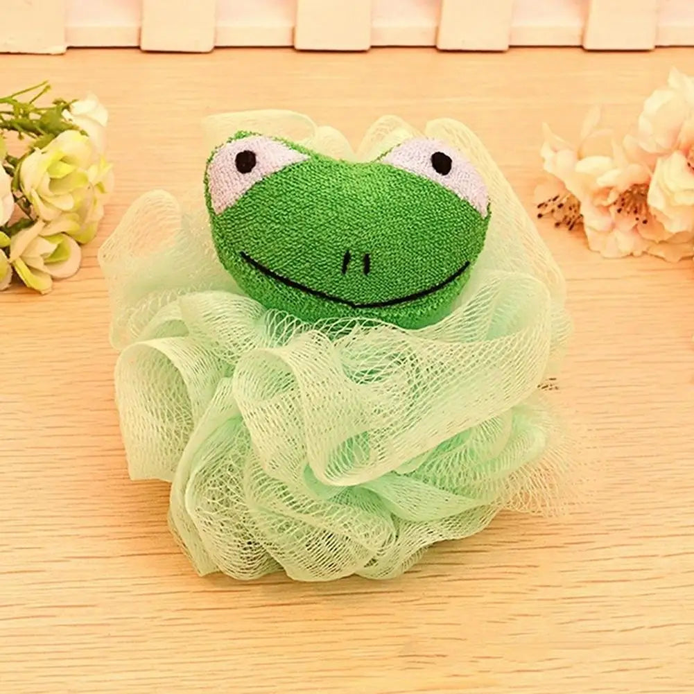 Kids Cartoon Bath Sponge Soft Baby Loofah Body Scrubber