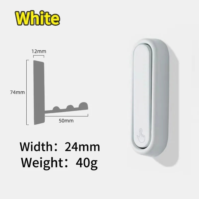 Folding Wall Hook Stainless Steel Towel & Coat Hook Set