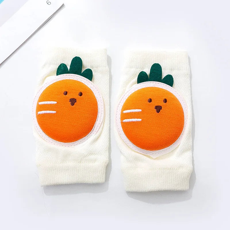 Cartoon Baby Knee Pads Summer Mesh Crawling Protection (0–3Y)