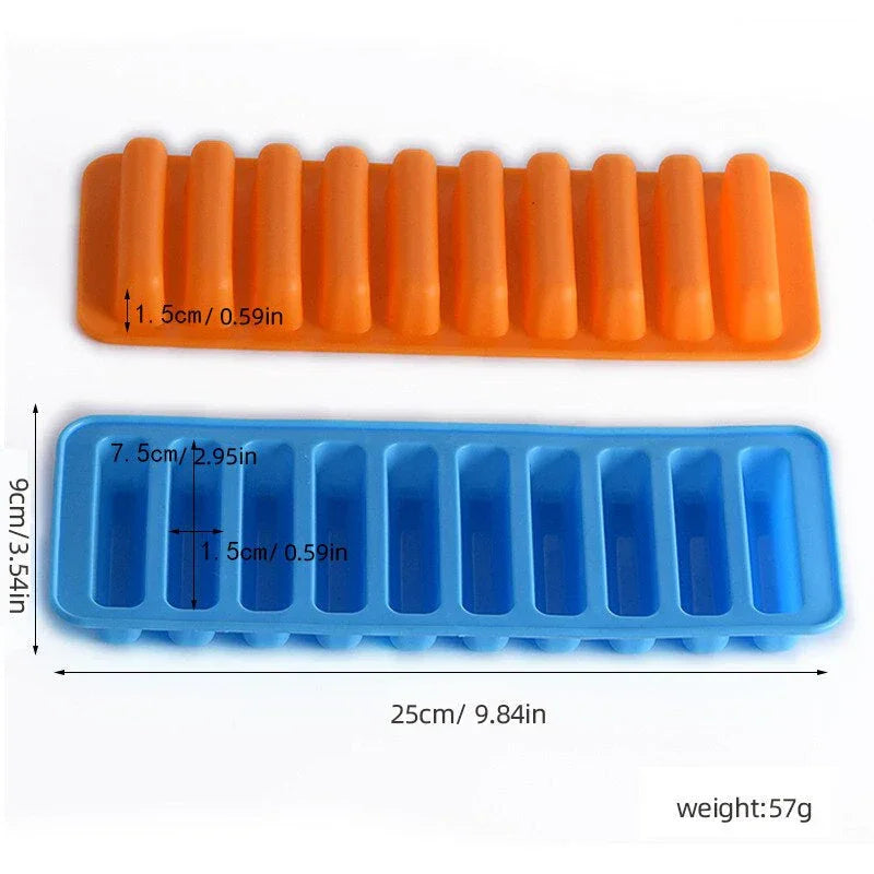 Ice Stick Cube Tray UK Long Strip Silicone Ice Mold For Bottles