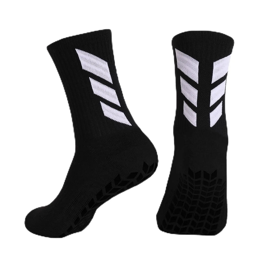 Men Anti Slip Football Socks Sports Grip Training Yoga Socks
