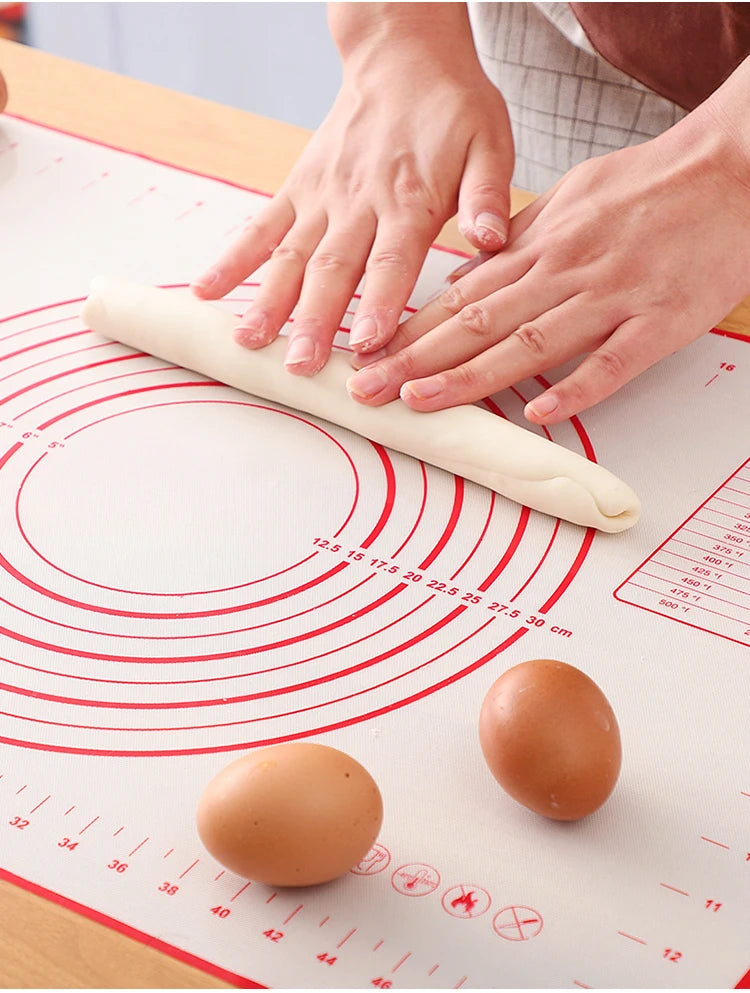 UNTIOR Silicone Baking Mat Non-Stick Dough Kneading & Pizza Rolling Pad