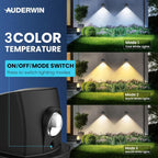 Dual Color Solar LED Wall Light for Fence & Outdoor Pathways