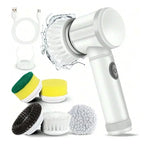 Cordless Electric Spin Scrubber 5 Brush Heads