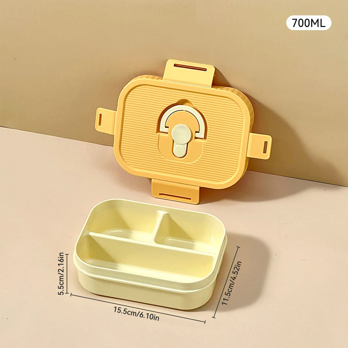 WORTHBUY Portable Lunch Box Leakproof Microwave Safe Bento Box