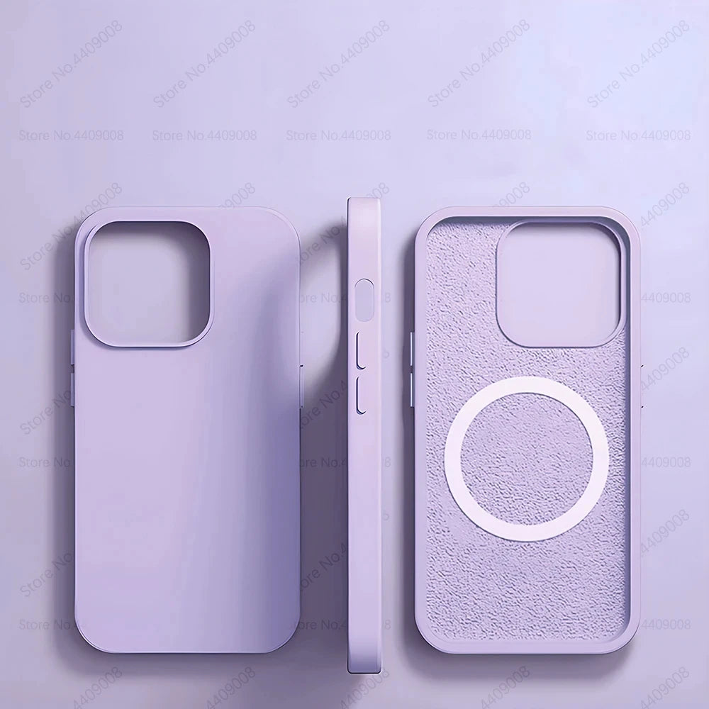MagSafe Magnetic Silicone Case for iPhone 11 12 13 14 15 Pro Max
