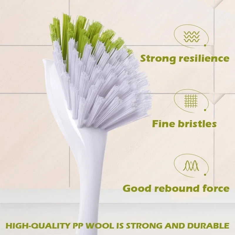 Long Handle Dish Brush Heavy-Duty Pot Scrubber
