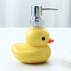 Ceramic Duck Soap Dispenser Cartoon Hand Wash & Shampoo Pump Bottle