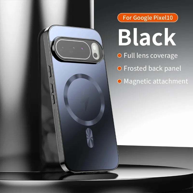 Magnetic Shockproof Matte Case For Google Pixel 10 Pro XL 9A 8A 7A