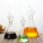 High Borosilicate Glass Oil Pot Leakproof Oil & Vinegar Dispenser Bottle