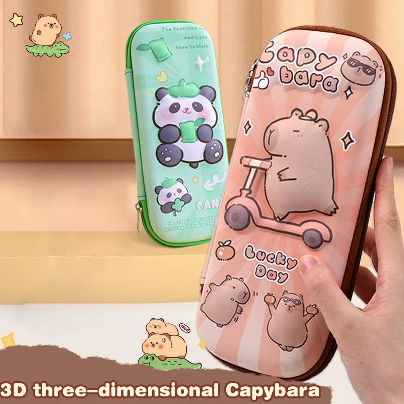 3D Capybara Pencil Case Waterproof Pen Pouch Secondary image
