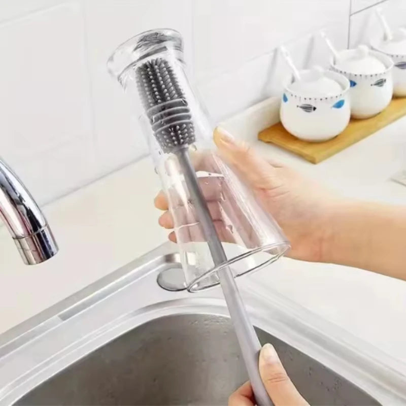 Long Handle Bottle Cup Brush Glass Cleaning Tool