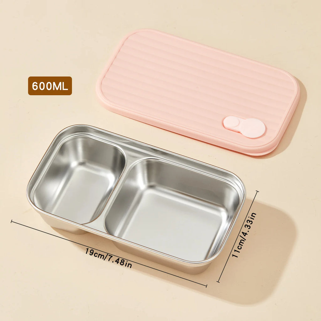 WORTHBUY 304 Stainless Steel Lunch Box Leakproof Stackable Food Container