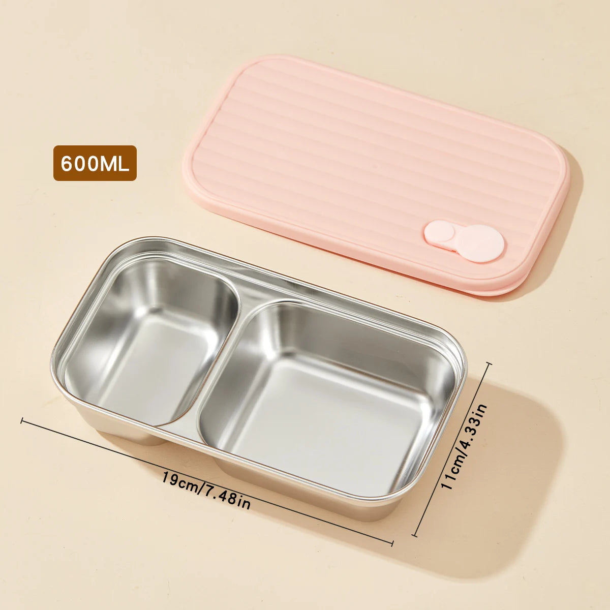 WORTHBUY 304 Stainless Steel Lunch Box Leakproof Stackable Food Container