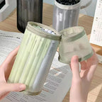 Clear Mesh Pencil Case Portable Standing Pen Holder Organizer