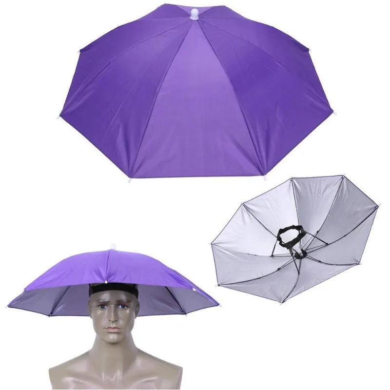 Buy Foldable Umbrella Hat Outdoor Sun & Rain Main image
