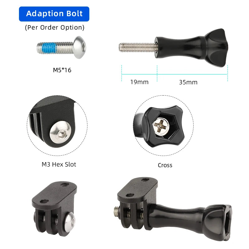 Aluminium Bike Computer Mount GPS Speedometer GoPro Handlebar Bracket