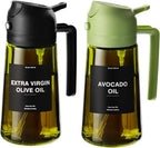 2-in-1 Olive Oil Sprayer Bottle Spray & Pour 470ML Glass Dispenser