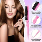 Hairdressing Brush Set Rat Tail Comb Teasing Edge Control Spray