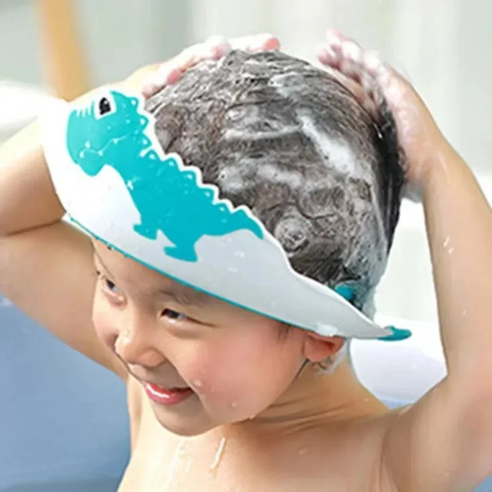 Baby Bath Shower Cap Soft Waterproof Hair Wash Shield