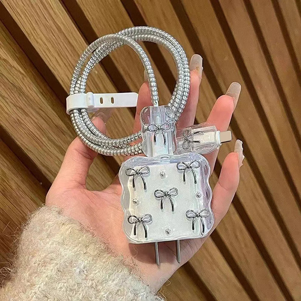 Cute Tulip Fast Charger Protector for iPhone 18W-20W