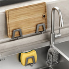 Stainless Steel Sponge Holder Self-Adhesive Sink Drain Organizer