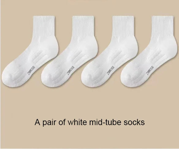 Mens Thick Cotton Towel Bottom Sport Socks Basketball Winter Warm Crew