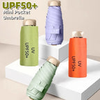 Buy UPF50+ Mini Pocket Umbrella UV Protection Travel Umbrella
