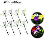 Solar Tulip Rose Flower Lights for Waterproof Garden Decor