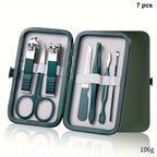Professional 7 18pc Nail Care Kit Stainless Steel Manicure Set