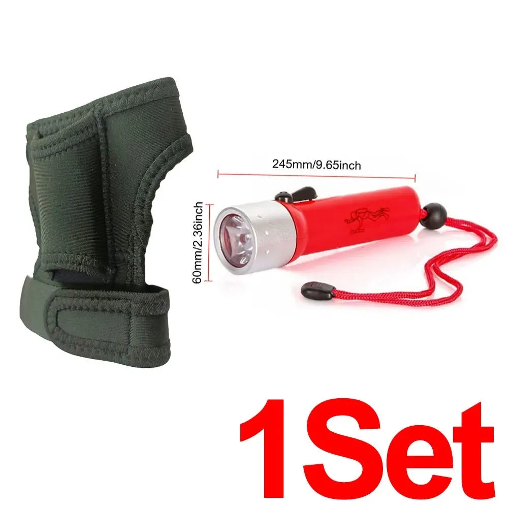 Torch Wrist Strap | Neoprene Diving Torch Mount for Scuba & Outdoor