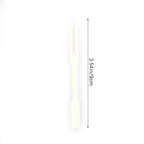 100PCS Bamboo Disposable Fruit Fork Set Wooden Dessert Party Forks