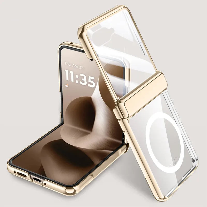 MagSafe Glossy Hard Case for Motorola Razr 70 60 Ultra Hinge Cover