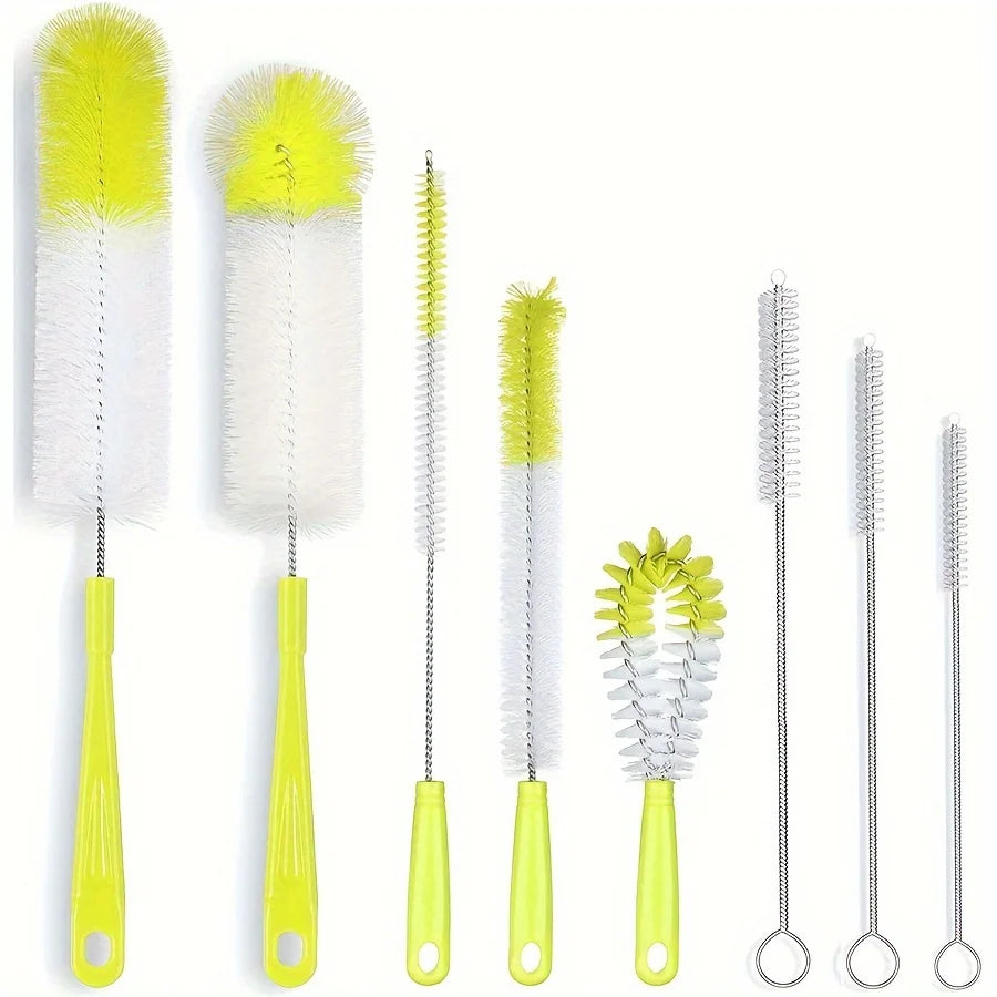 8PCS Bottle Cleaning Brush Set  Long Handle Cleaner