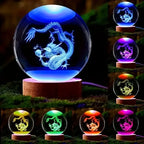 3D Chinese Dragon Crystal Ball Decorative LED Lamp