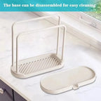Double-Layer Kitchen Cloth Rack Sink Sponge & Dish Cloth Organizer