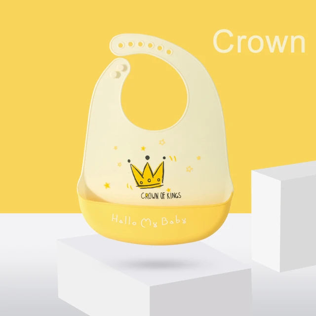 Silicone Baby Bib Waterproof Banana Feeding Bib for Babies
