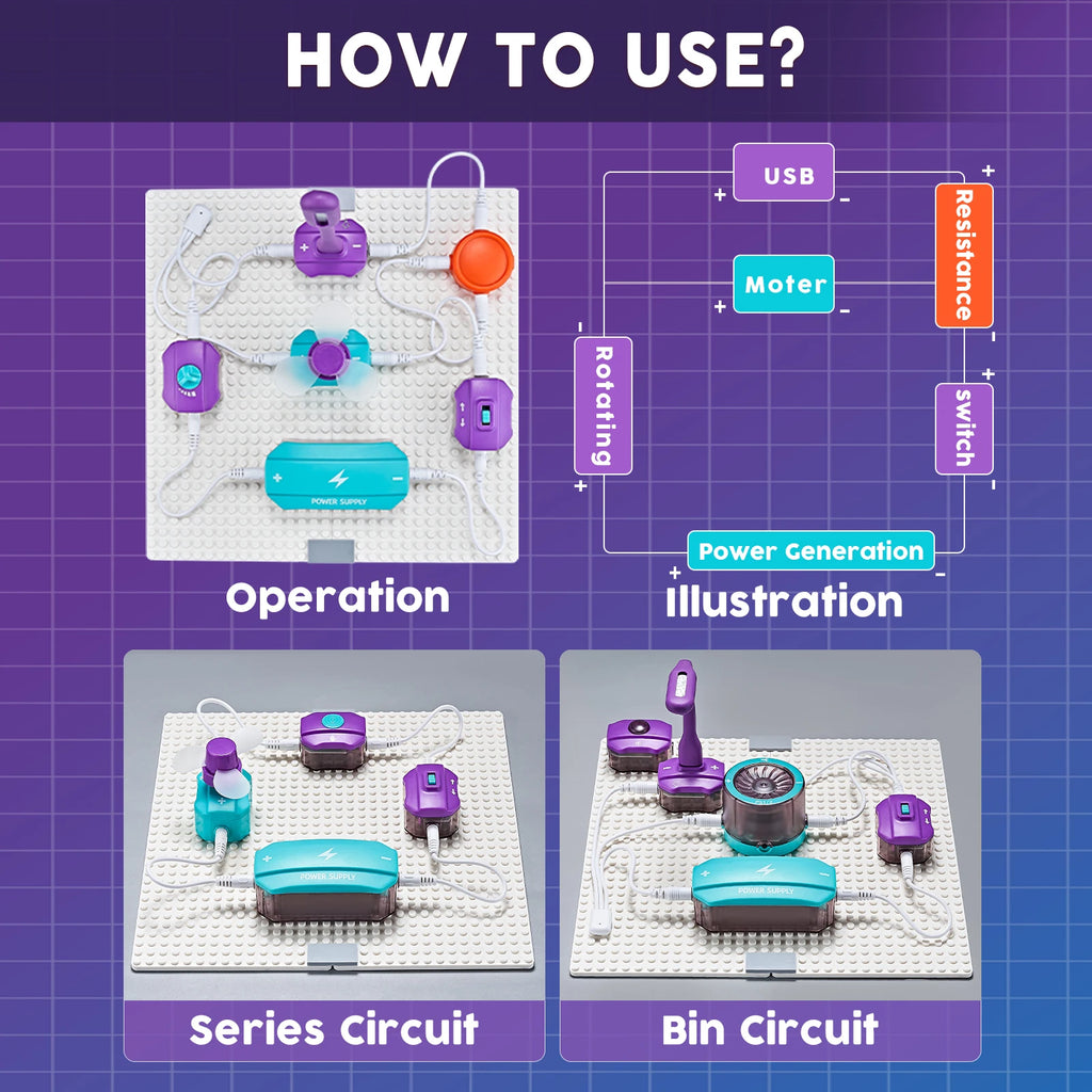 Circuit Kit for Kids | STEM Electronics Kit with 150+ Projects